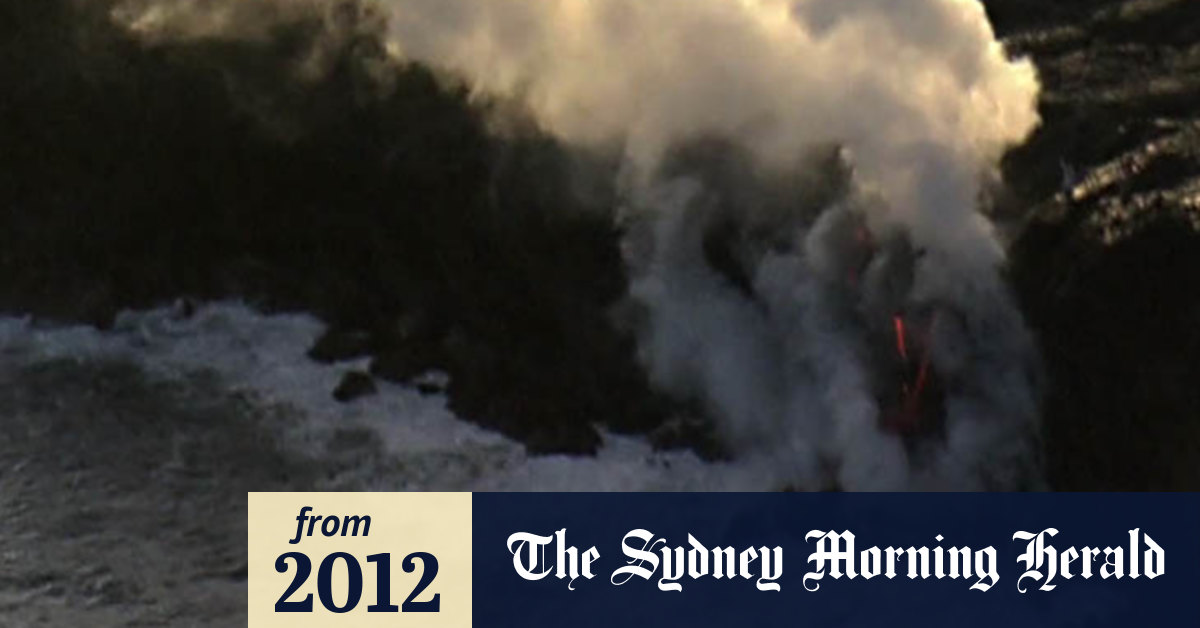 Video What happens when lava hits the ocean?